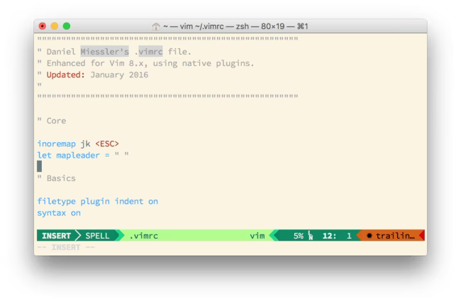 Moving to Native Configuration Using Vim 8.x | Daniel Miessler