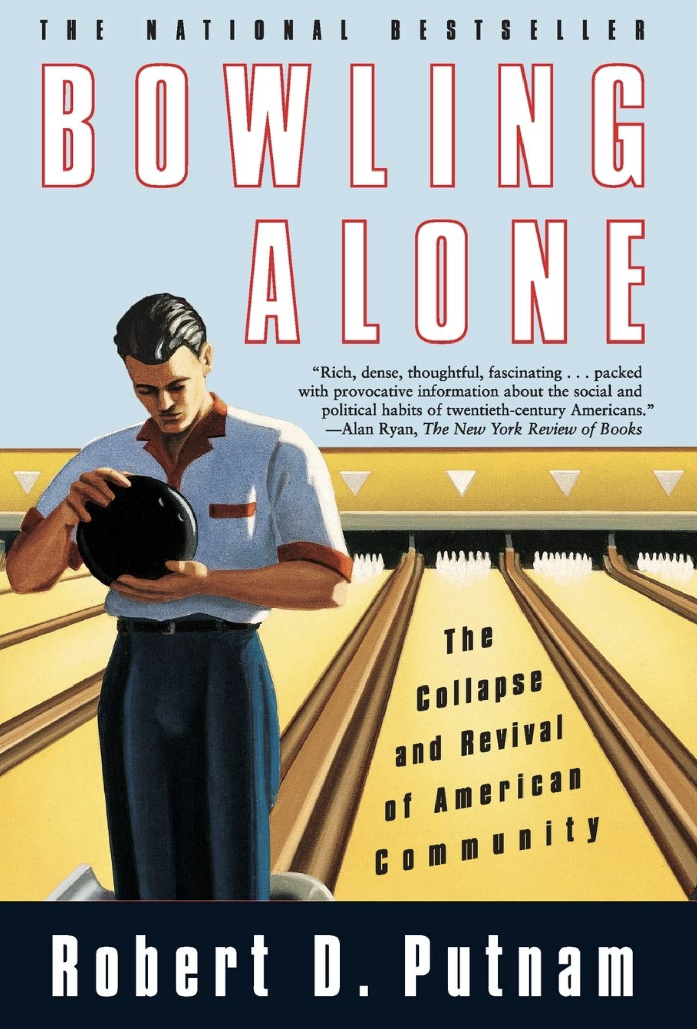 Robert Putnam tarafından Bowling Yalnız Kitap Kapağı