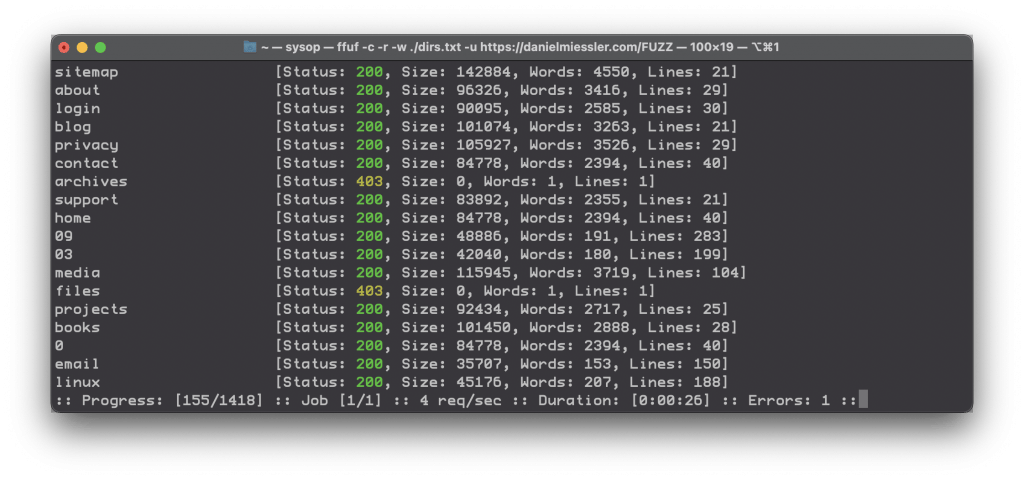 ffuf directories 1