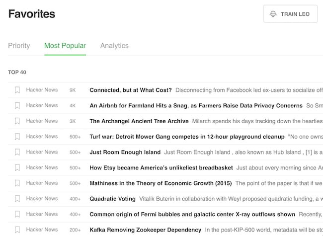 rss feedly favorites