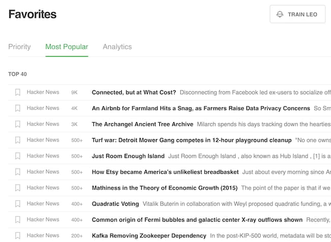 rss feedly favorites